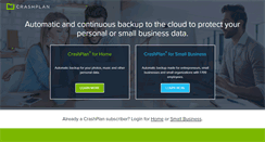Desktop Screenshot of crashplan.com